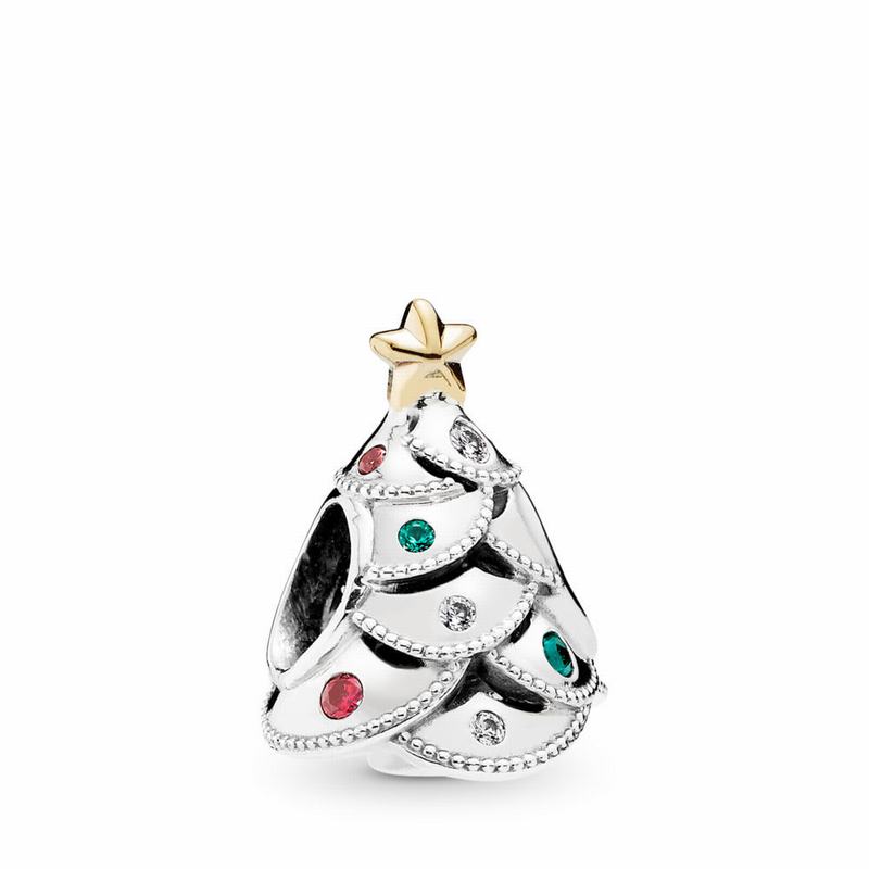 Pandora Festive Tree Charm Online NZ, Two Tone (029136-PHA)